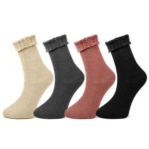 Sosete Termo din Lână Set 4 Buc, Marca UK LOOKeN® Model 'Extra Warm' Color