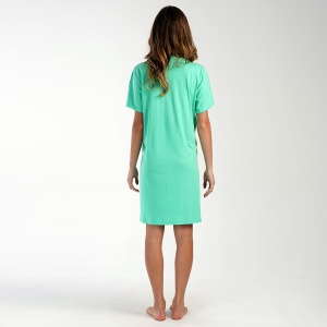 Camasa Gravide si Alaptat cu Nasturi Vienetta Model 'Grow Positive Thoughts' Green. Prezentare din spate.