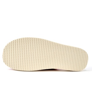Papuci de Casă din Postav Model Vogue | Eleganță și Confort Natural la Tine Acasă. prezentare talpa.