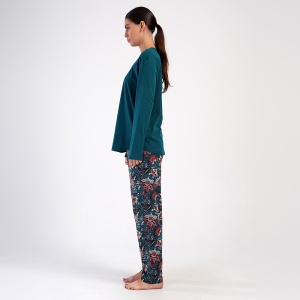 Pijamale Dama din Bumbac Vienetta Model 'Maroko' | Confort si Bună Dispoziție