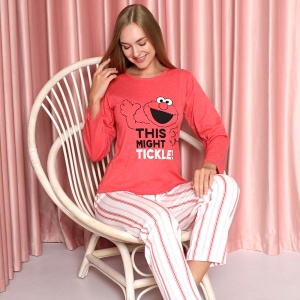 Pijama Dama Brand Serena Model 'This Might Tickle' | Confort și Dispoziție