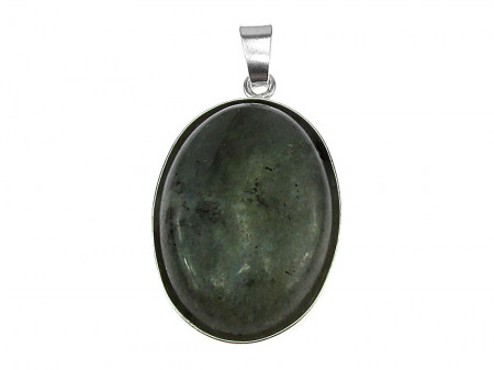 Pandantiv argint mare cu labradorit natural 25x18 MM