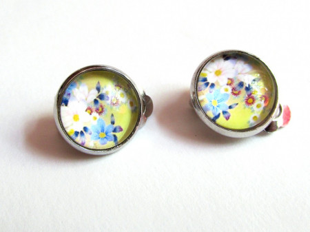 Cercei clips model floral A 12 MM