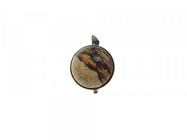 Pandantiv argint cu jasp Picture natural10 MM