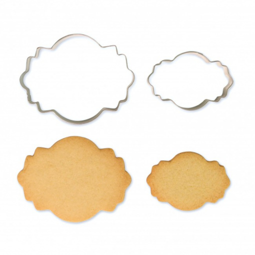 Set 2 decupatoare aluat, fondant, otel inoxidabil, Model 4, PME