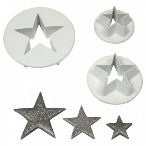 Set 3 forme-cutter stea, decupator stea, dimeniuni S,M,L-PME