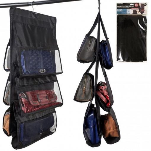 Organizator pentru genti, suspendat, cu 6 compartimente, 39x83x39 cm
