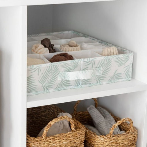 Organizator pentru sertare, cutie textila compartimente pt. sertare 40x40cm-Palma