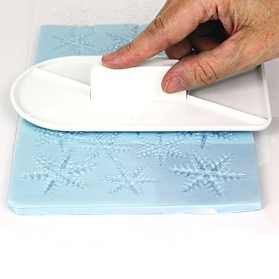Sablon imprimare, ornare tort, martipan, fondant, icing-PME-fulgi zapada