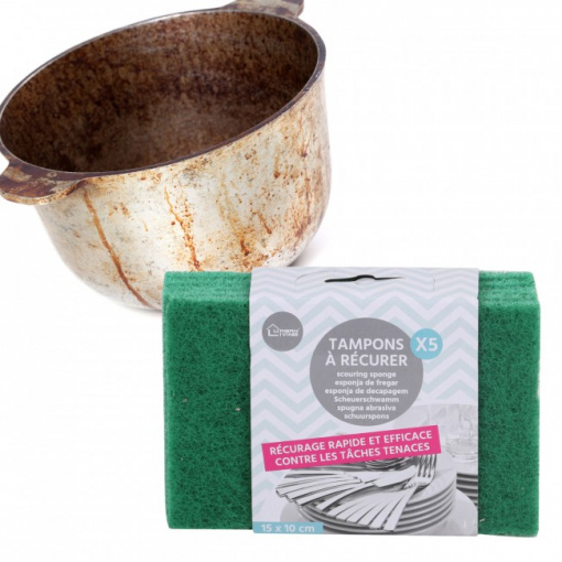 Set 5 lavete fibre abrazive de bucatarie. Laveta abrazive curatat vase-5buc