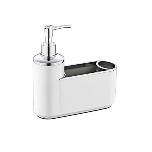 Dispenser sapun lichid cu 2 compartimente organizare 200 ml-alb