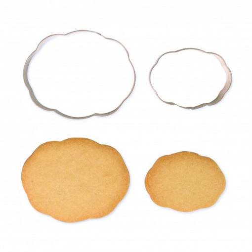 Set 2 decupatoare aluat, fondant, otel inoxidabil, Model 3, PME