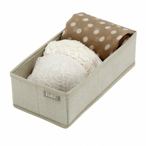 Cutie depozitare accesorii imbracaminte in sertar, Harris, 28x14x9 cm