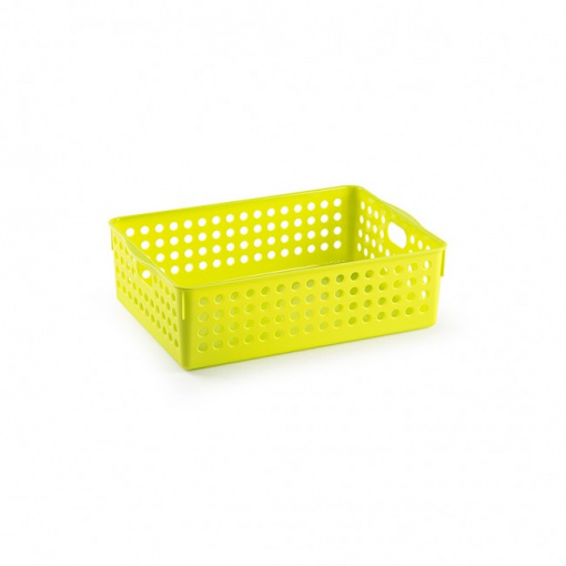 Cutie depozitare, cu manere, 20 x 29 x 8,5 cm, verde, Atlas no. 3