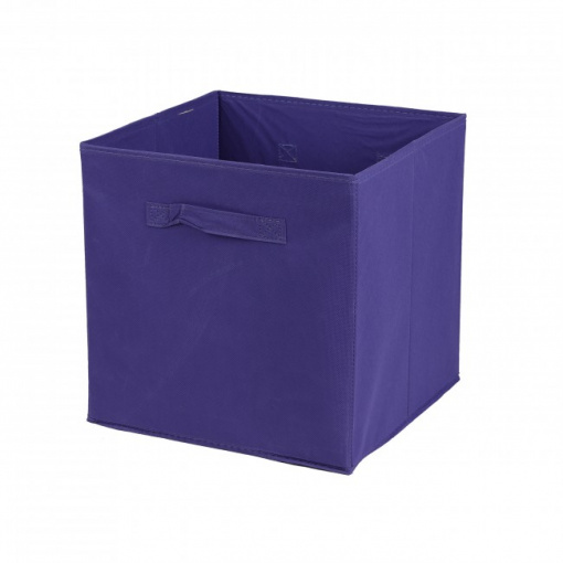 Cutie depozitare pliabila tip cub, violet orhidee, 31x31 cm, Happymax