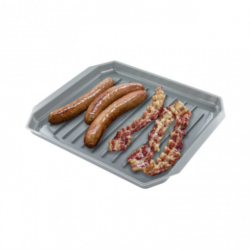 Recipient tip grill pentru gatit la cuptorul cu microunde