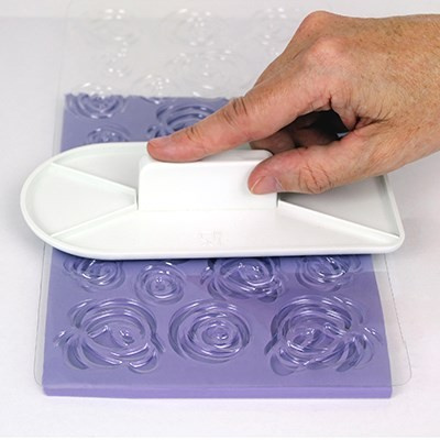 Sablon imprimare, ornare tort, martipan, fondant, icing-PME-trandafiri