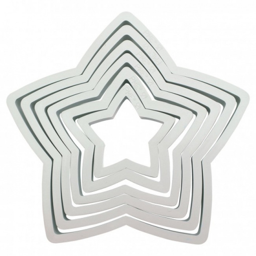 Set 6 forme-cutter stea, decupatoare stea-PME