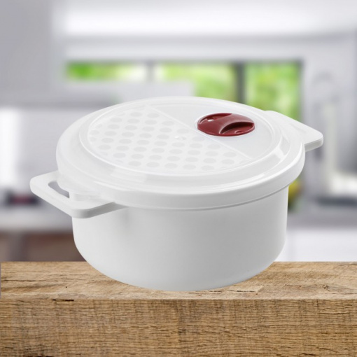 Vas pentru microunde si congelator, valva aerisire, 16x8cm, 1 litru
