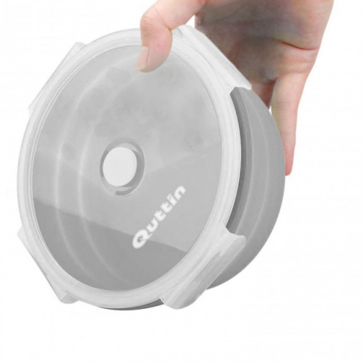 Vas pliabil din silicon cu capac pentru microunde, 1100ml, Quttin
