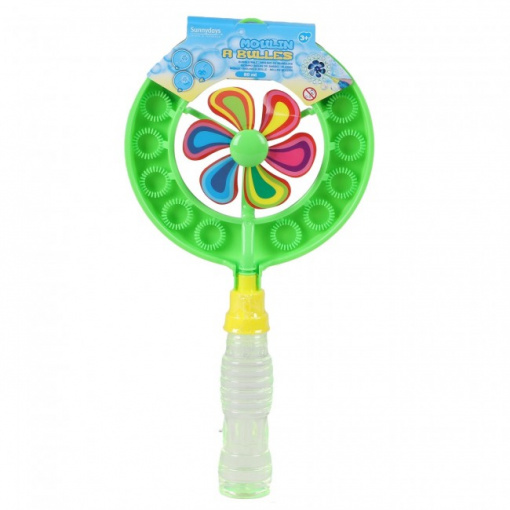 Jucarie tip morisca baloane de sapun, 17xH33 cm, verde