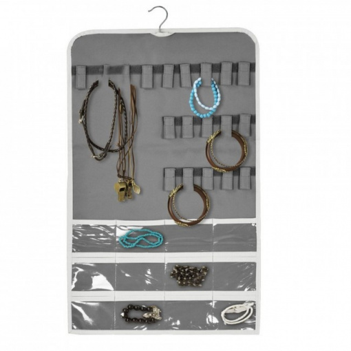 Organizator bijuterii si accesorii pentru dulap cu dubla fata-AGAT