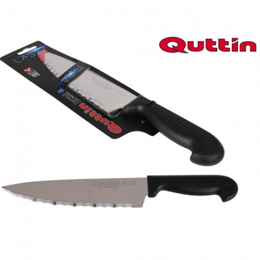Cutit cu lama zimtata 18 cm-Laser,Quttin