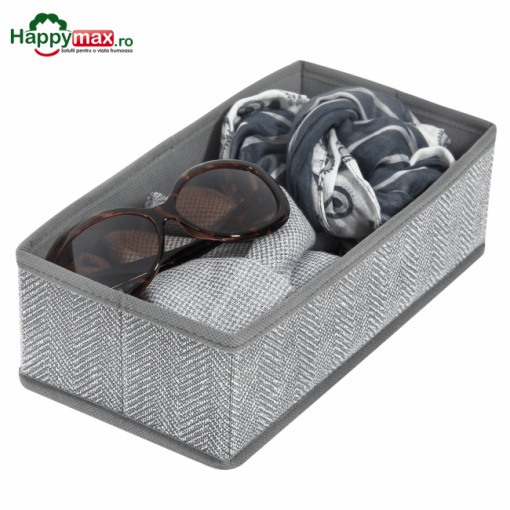 Organizator pliabil textil pentru sertare,sifoniere-MAX 28x14x9cm