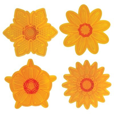 Set 4 freze patiserie Flori fantezie, decupator floare - JEM-PME