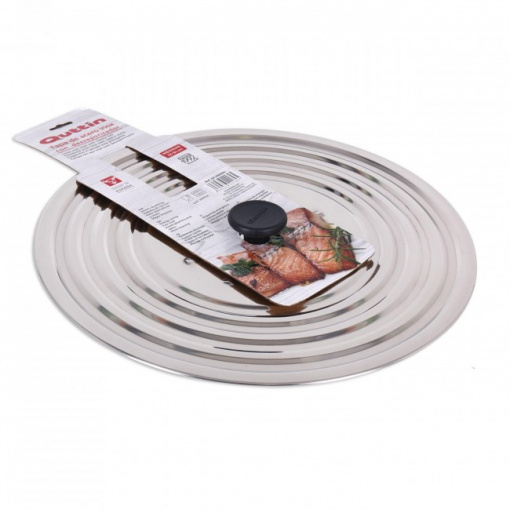 Capac de inox pentru oale si vase 32-34 cm, Quttin