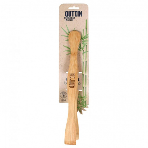 Cleste de bucatarie din lemn de bambus, 27 cm, Quttin