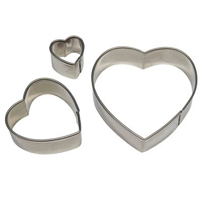 Set 3 forme-cutter inima, decupator inima-PME