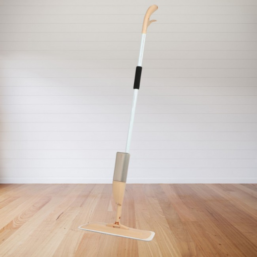 Mop cu microfibra si recipient detergent cu pulverizator integrat, 120 cm