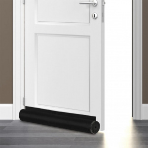 Banda etansare usa impotriva frigului si a curentului, rotunda, din spuma, 90x5x5 cm, negru, Happymax, Protectie usa anticurent, adeziva, silicon, 100x6x0.5 cm, alb, Happymax, Protectie usa anti curent , anti praf si insecte, adeziv 3M, din silicon, prote