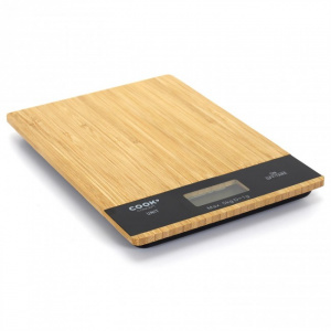 Cantar rectangular de bucatarie, lemn de bambus