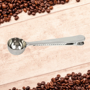 Clema pungi cafea cu lingura dozatoare-Quttin