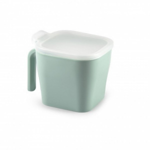 Cutie cu capac, depozitare produse alimentare, 11 x 13,5 x 10 cm, vernil, Happymax