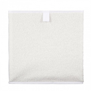 Cutie depozitare pliabila, tip cub, Plush, textura frontala plusata, 30x30x30 cm, alb, Happymax