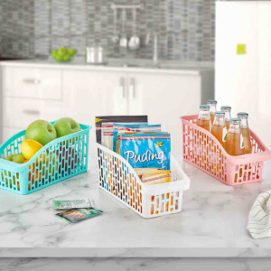 Cutie pentru depozitare si organizare in frigider, 12,2x28x12 cm, Eva, alb