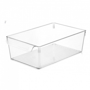 Cutie transparenta depozitare alimente in frigider, 20x32.5x10 cm, Happymax. cutie depozitare plastic, cutie transparenta alimente, organizator frigider, Happymax cutie, cutie plastic frigider, organizator bucatarie, cutie alimente transparenta, cutie uz 