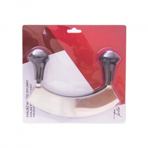 Cutit, tocator pentru verdeturi cu manere, happymax.ro Cutit pentru verdeturi, tocator verdeturi cu doua manere, Cutit special pentru tocat, lama dubla inox