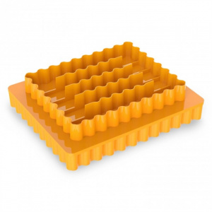 Cutter, decupator fata dubla pentru prajitura marocana Chebakia-9,2x7,6x2cm-Ibili