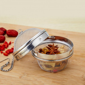 Filtru inox pentru infuzii, 8.5x9cm, Happymax.  infuzor condimente, infuzor plante aromatice, infuzor plante medicinale,infuzoare si strecuratoare ,ceainice si accesorii ceai