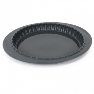 Forma copt silicon pentru tarta, structura metalica 24,3 cm-Quttin  tava dantelata pentru tarta, tava de copt rotunda, tava rotunda pentru tort,Forma siliconica pentru copt tarta Forma de silicon pentru tarte coapte Forma pentru tarta din silicon rezisten