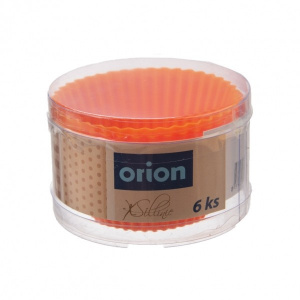 Forma de silicon pentru briose set de  6 buc,  HAPPYMAX.RO Forma briose, Orion, Silicon, 6 piese, 5.5 cm, Maro  forma silicon briose, tava briose, tava silicon briose, 