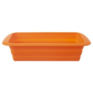Forma de silicon pentru paine sau pentru friptura, happymax.ro Forma copt prajituri, Orion, Silicon, 29x12x6.5 cm, Portocaliu, forma silicon paine, forma cozonac, prajituri, paine din silicon