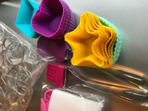Kit patiserie pentru briose cu stand metalic