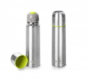 Mini termos inox, pereti dubli pentru bauturi 200ml-Ibili