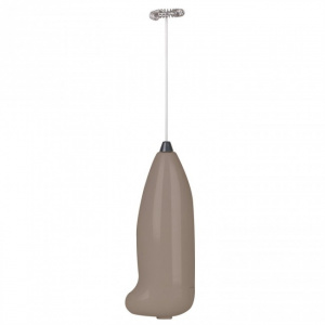 Mixer spuma lapte, 22 cm, taupe. Mixer preparare spuma lapte pentru maraschino, shake de lapte, shake de ciocolata, bomboane de ciocolata fierbinte, cappuccino, latte macchiato, shake-uri, cocktail-uri sau sosuri pentru salate
