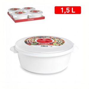 Oala cuptor microunde rotund -1,5 l